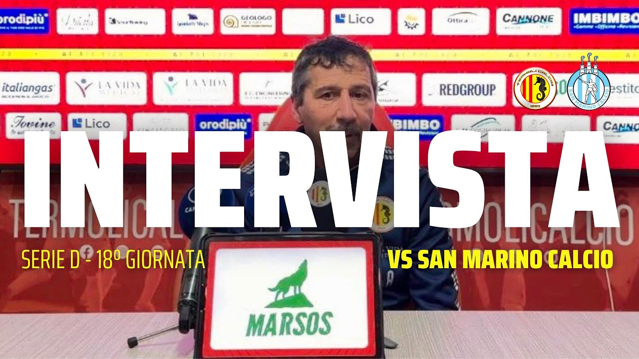 TERMOLI 1920-SAN MARINO 1-1 | INTERVISTA: mister Fulvio D'Adderio