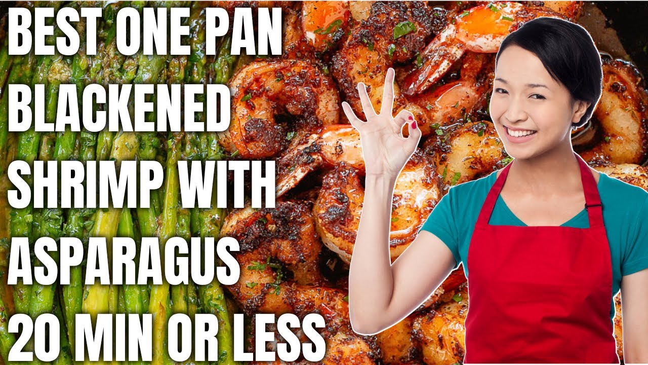 One Pan Keto Blackened Shrimp - With Asparagus Recipe