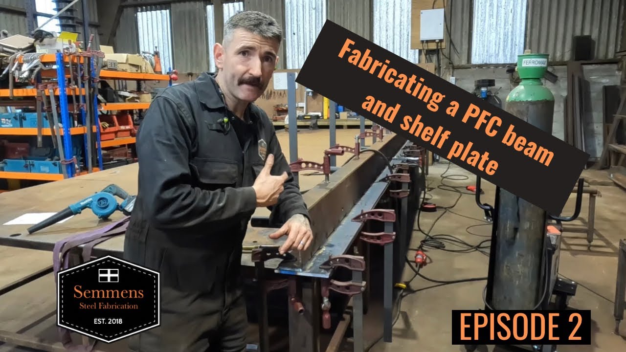 Fabricating a PFC beam and shelf plate