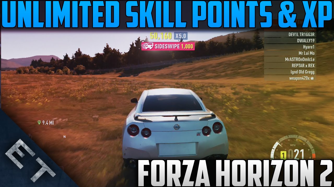 Forza Horizon 2 - Unlimited XP & Skill Points Glitch! (Forza Horizon 2 Glitches)