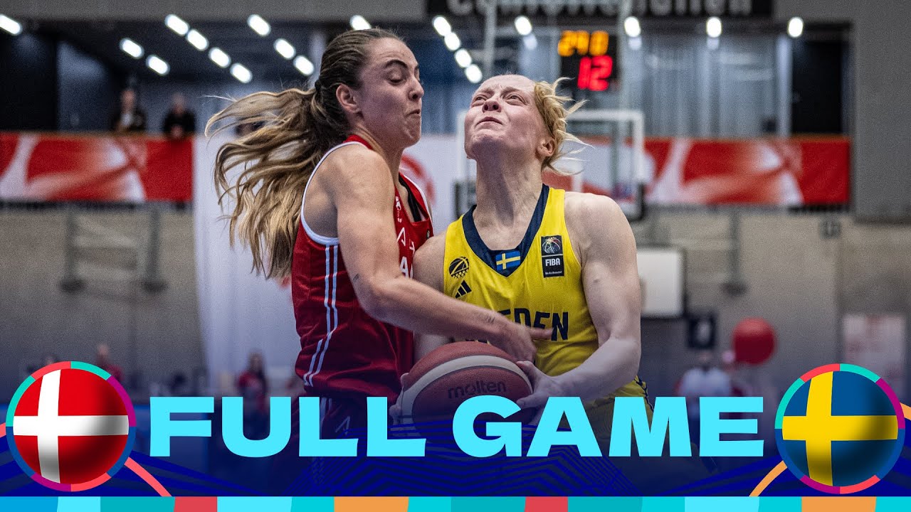 Denmark v Sweden | Full Basketball Game | FIBA Women's EuroBasket 2025 Qualifiers