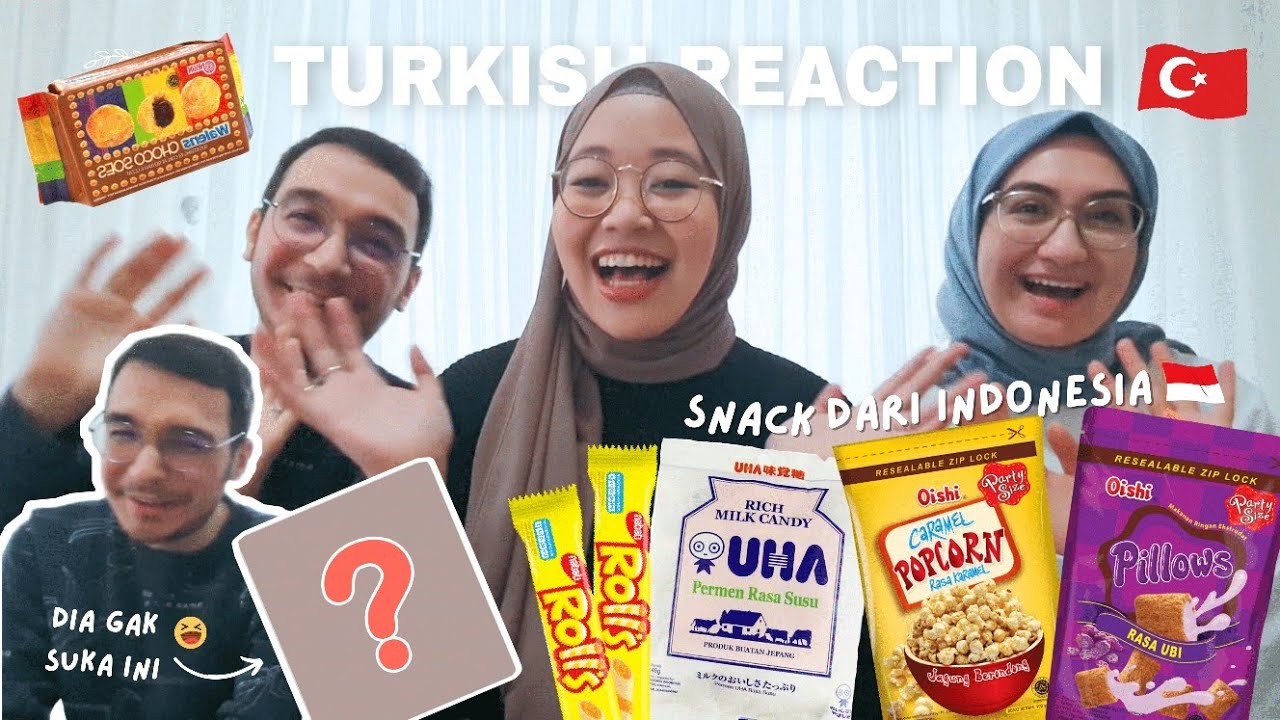 Begini Reaksi Orang Turki Cobain Snack Indonesia Pertama Kalinya‼️| Indo - Turki Couple 🇮🇩🇹🇷
