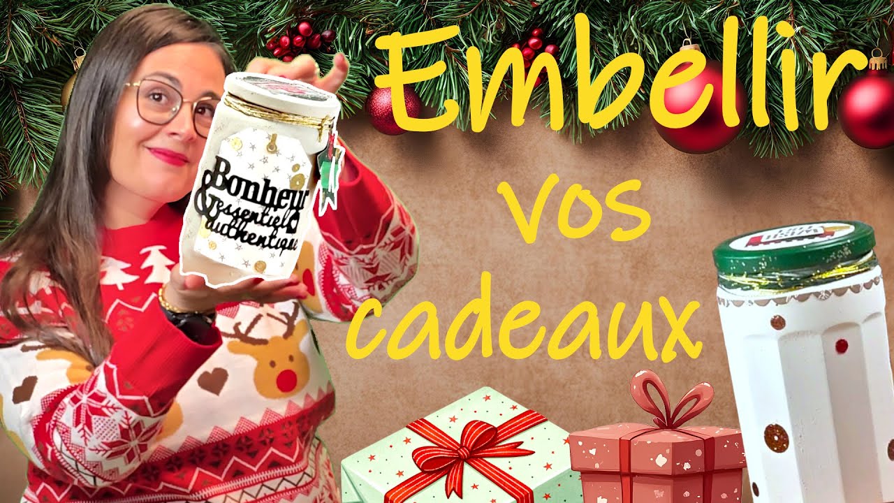 Festival de noël : Tuto emballage cadeau Scrapbooking ❤️🎄✨