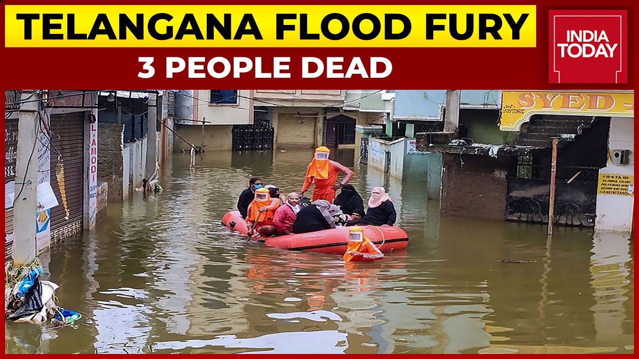 Heavy Rains Lash Telangana, 3 People Dead, MeT Predicts More Rains | India Today