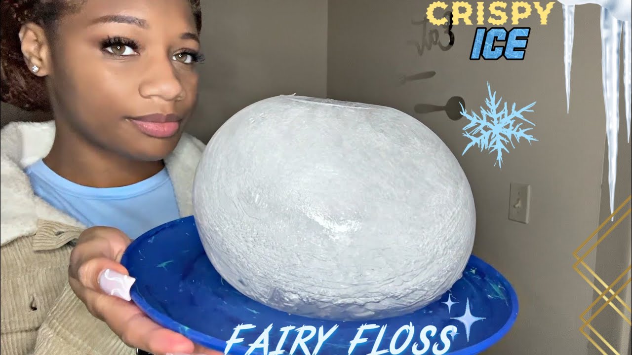I FINALLY MADE BALLOON ICE ! | FAIRY FLOSS | ICE EATING ASMR