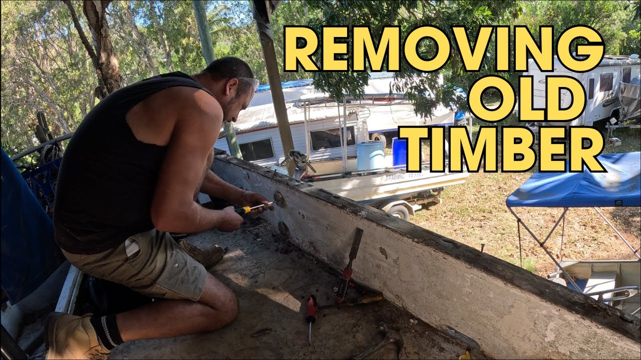 Sailboat Rebuild: Ripping Out Old Timber - 111
