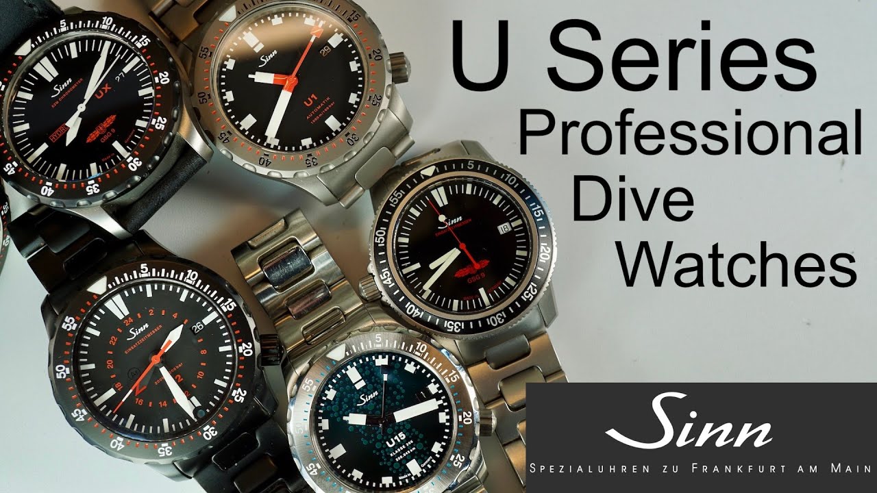 Sinn U Series, Professional Dive Watches