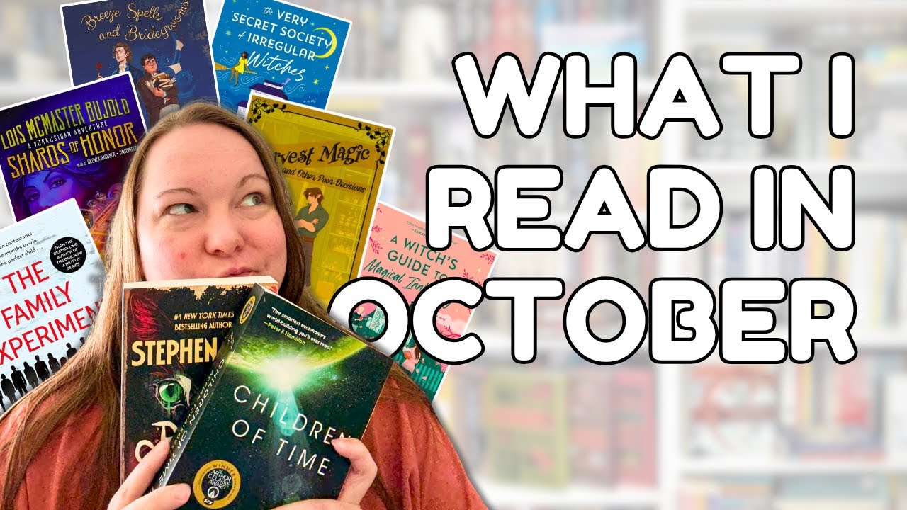 📖 My October Reading Wrap-Up || SciFi, Cozy Fantasy, Readathons, Book Clubs, and Buddy Reads