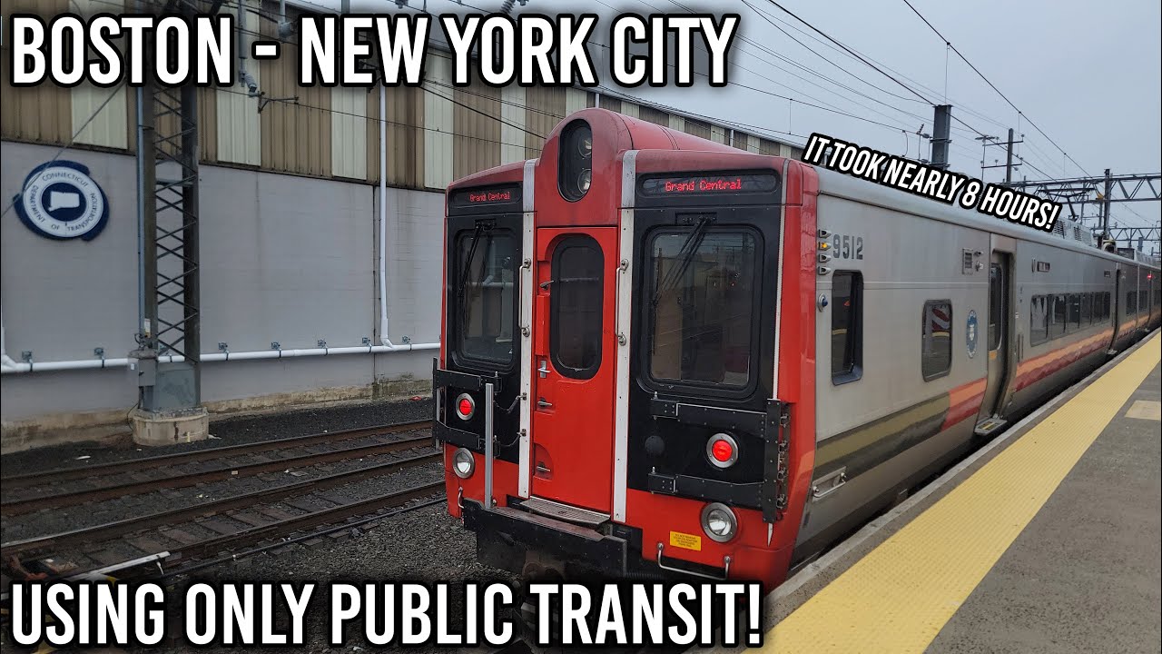 Boston To New York City Using ONLY Public Transit!