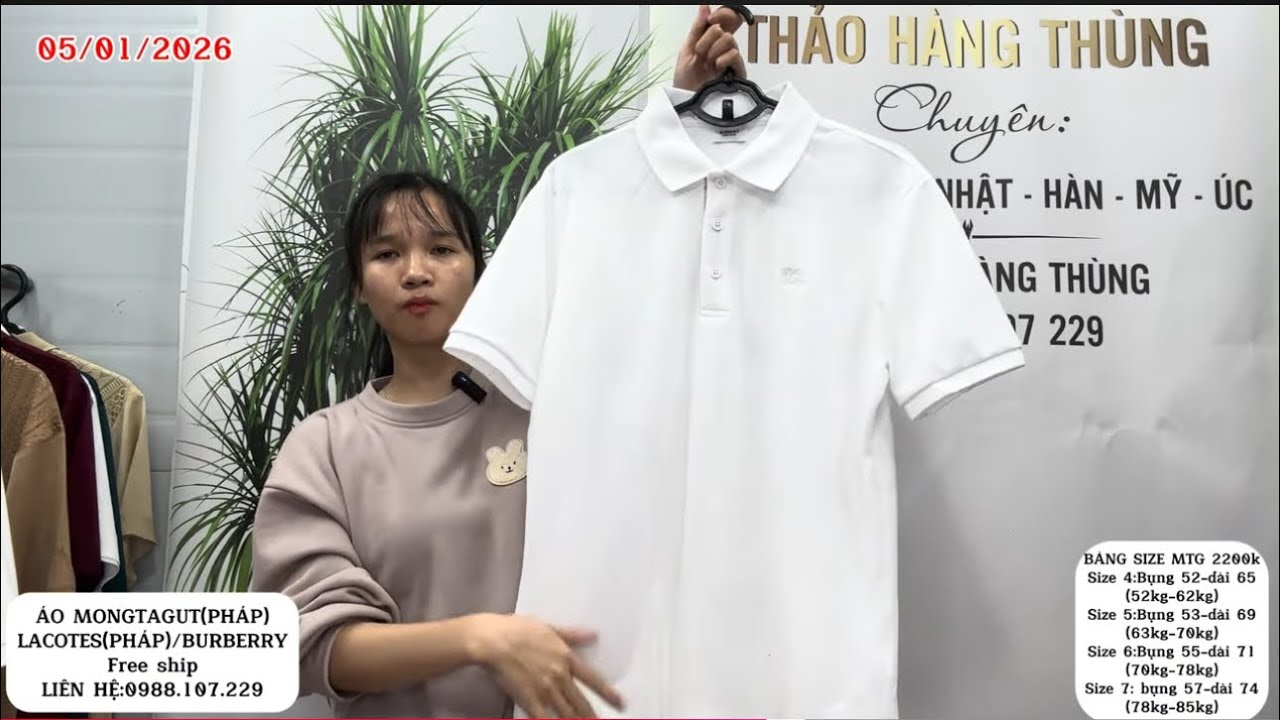 (05/2/2026) ÁO POLO VIP MONGTAGUT-BBR-LACOTES PHÁP|FREE SHIP|LIÊN HỆ:0988.107.229