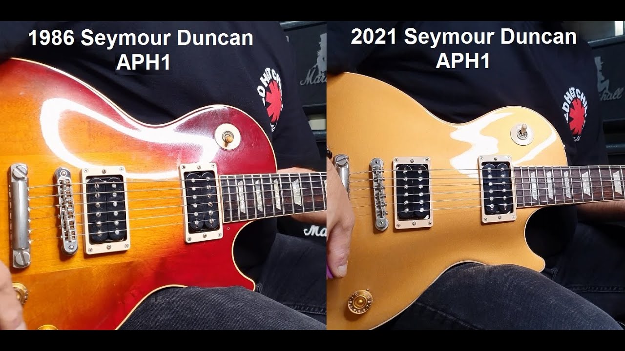 Seymour Duncan 1986 APH1 vs 2021 APH1 Pickup Comparison