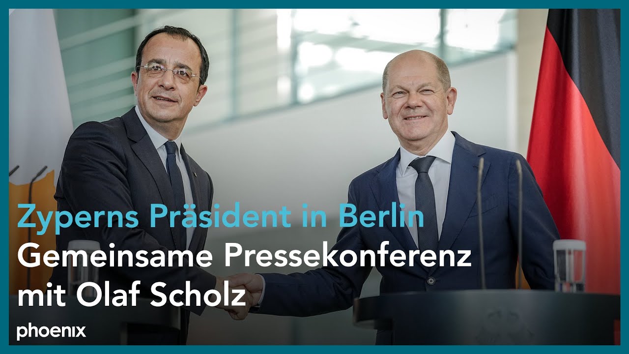 Bundeskanzler Scholz empfängt zyprischen Staatspräsidenten Christodoulides