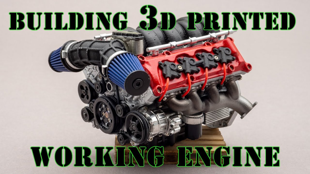 Painting and building working 3d printed engine. #stirlingkit