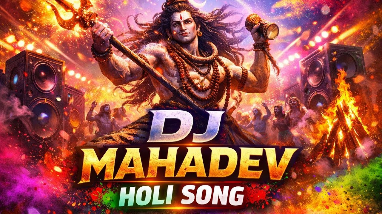 मसाने में खेले होली महादेव 🔥 | DJ Mahadev Holi Song 2026 | Shiv Bhajan Remix**#viral #ytshort#holi 