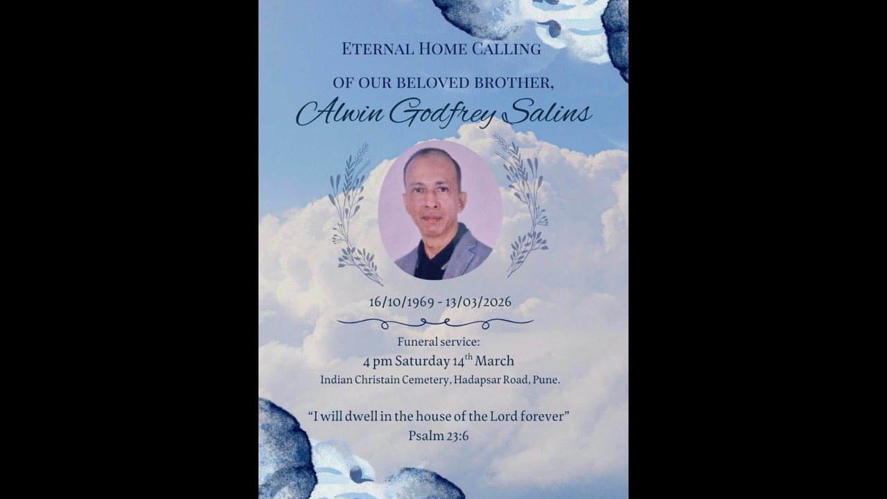 🔴 LIVE : Mr. Alwin Godfrey Salins | Funeral Service | 14th March 2026