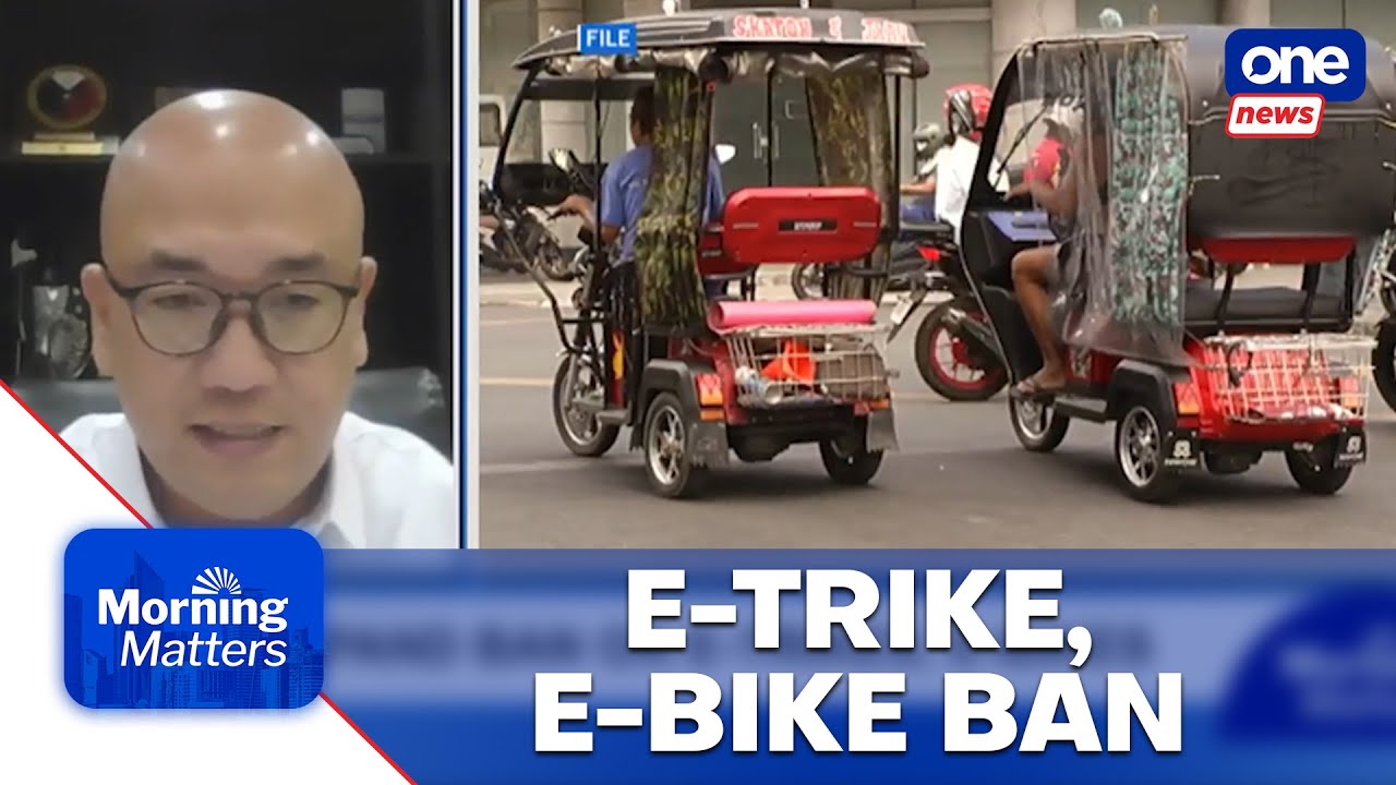 Lacanilao says e-trike, e-bike ban aims to improve road safety | Morning Matters 