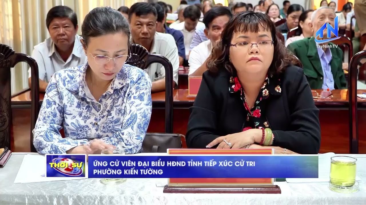 Ứng cử viên đại biểu HĐND tỉnh tiếp xúc cử tri phường Kiến Tường | TayNinhTV