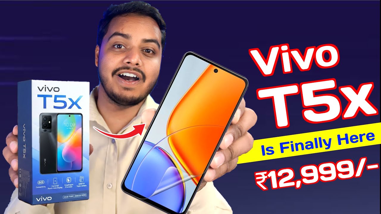 vivo T5x 5G is Finally Here 😍 with DM7400 Turbo, 7200mah Battery & Much more on Flipkart 🔥
