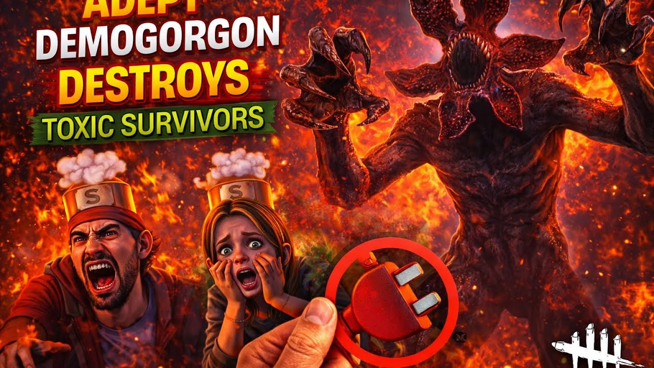 Adept Demogorgon DESTROYS Toxic Survivors | Dead by Daylight Adept part 17