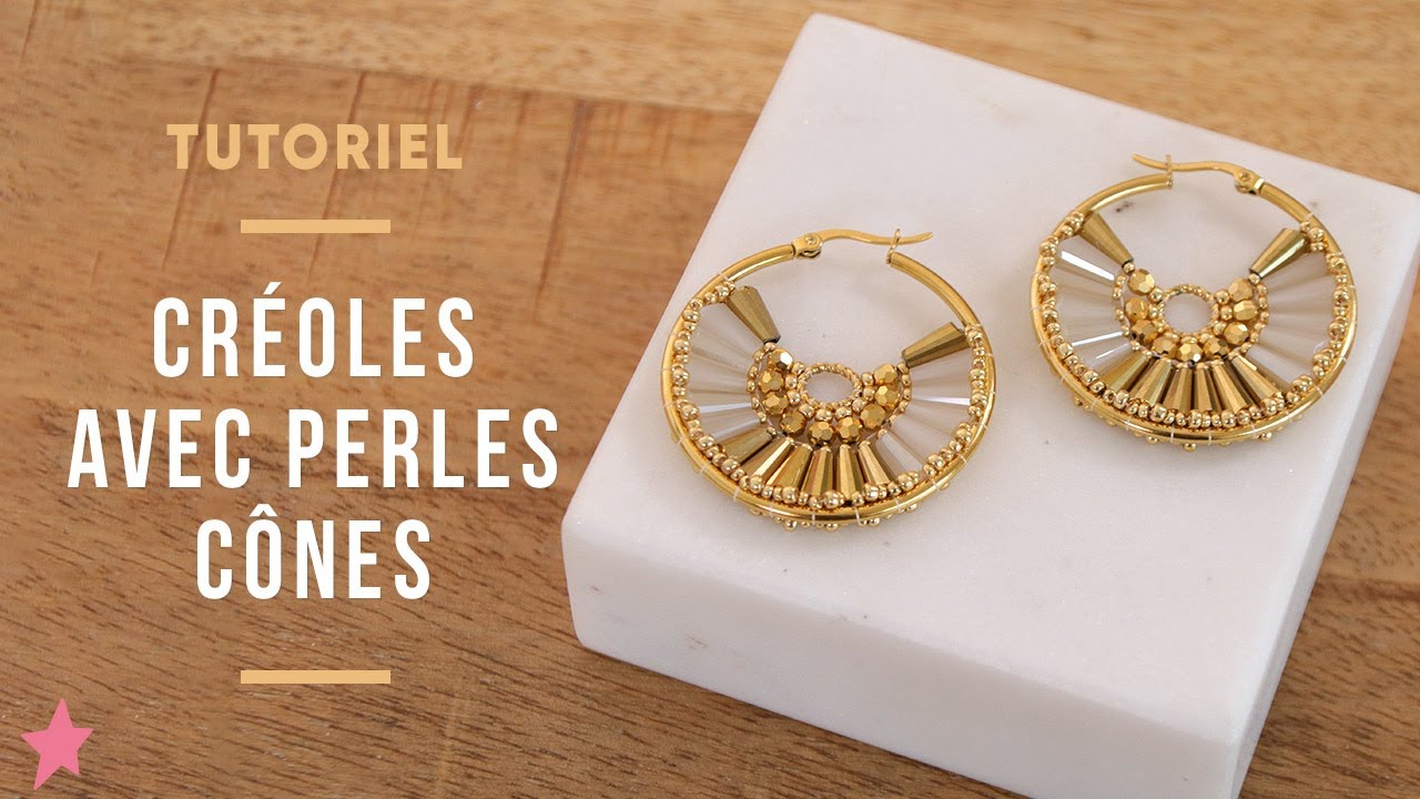 TUTORIEL | Créoles Tissées avec des Perles Cônes et des Rocailles Miyuki