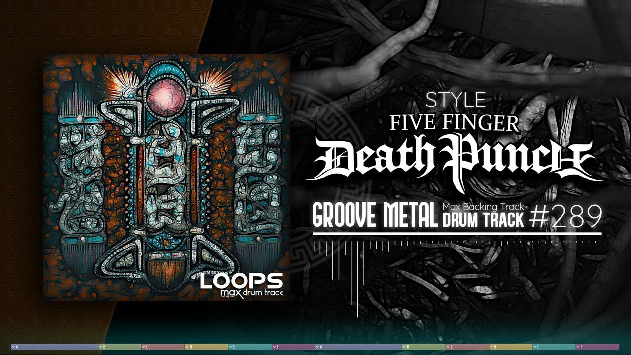 Groove Metal Drum Track / Five Finger Death Punch Style / 160 bpm