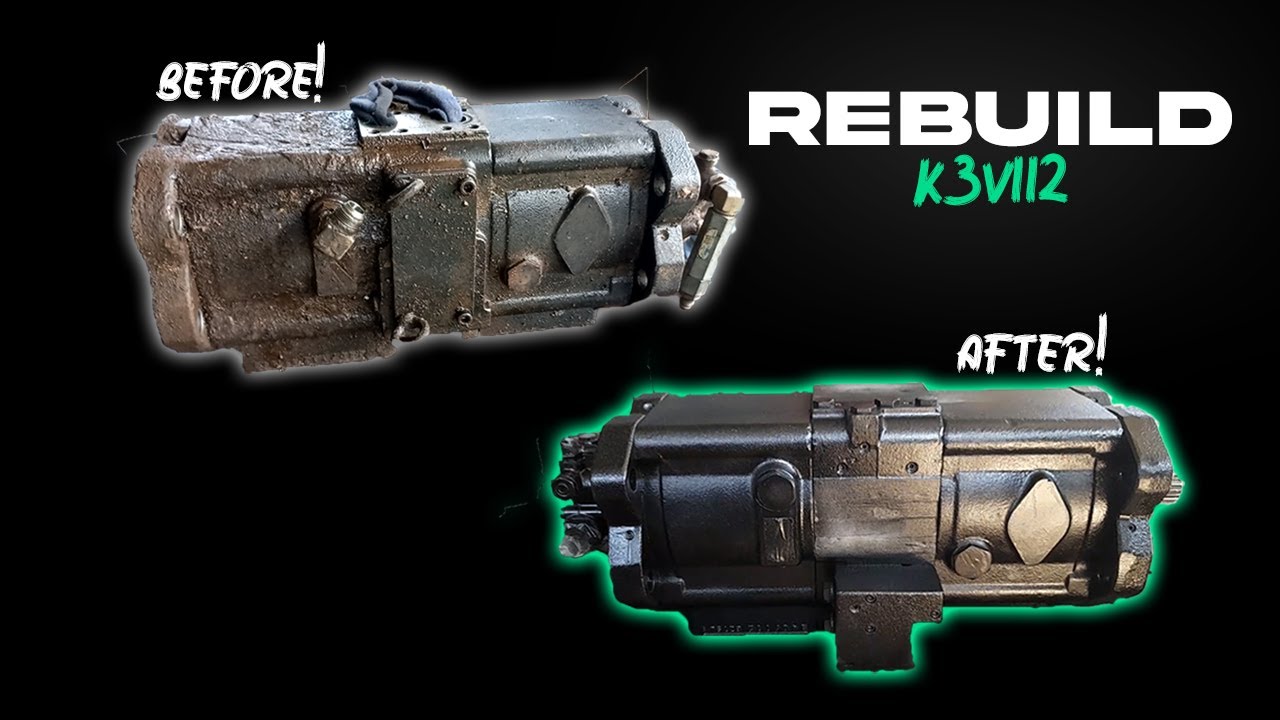 ASSEMBLY / REBUILD HYDRAULIC MAIN PUMP KAWASAKI K3V112 INSTALL TO SK200-8 (PART 1/3)