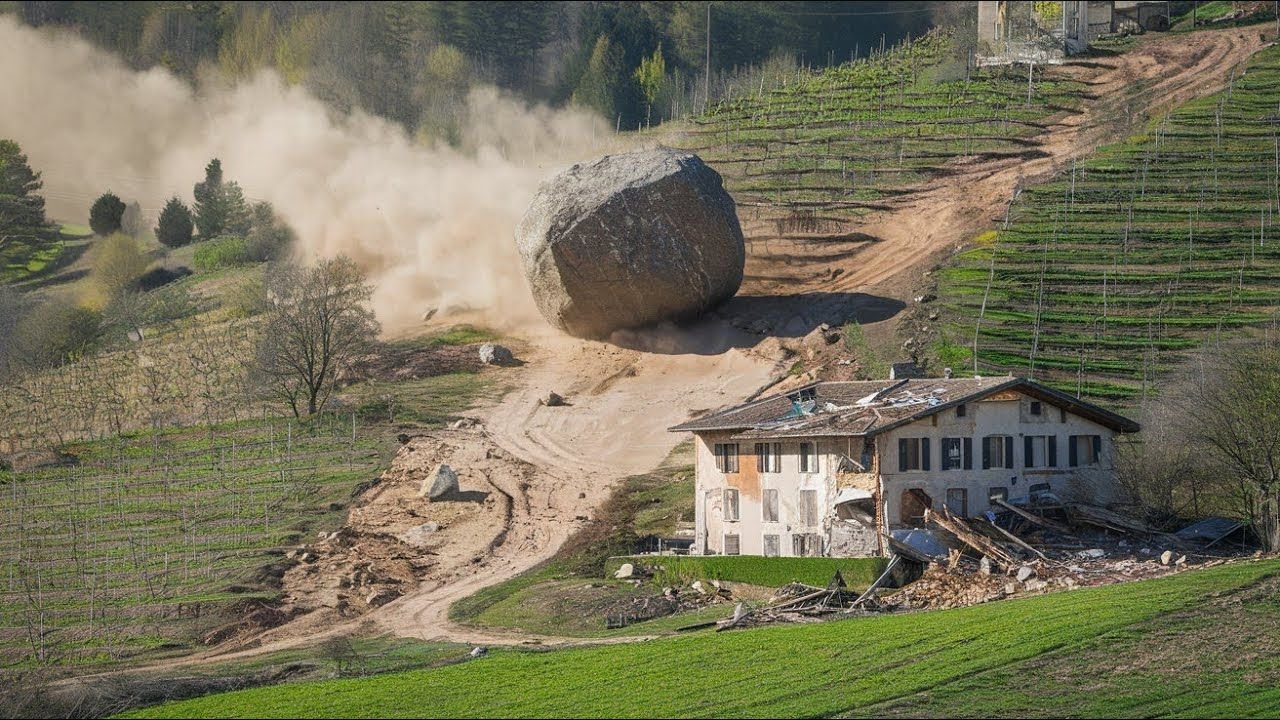 The 10 Most MASSIVE Rockfalls in History Caught On Camera
