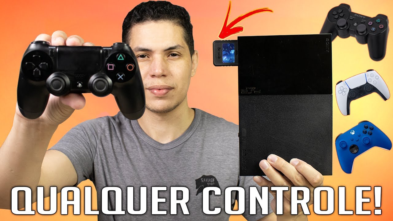 Se VOCÊ tem PS2 você PRECISA DISSO! JOGUE COM CONTROLE SEM FIO - Brook Wingman Converter PS2!!