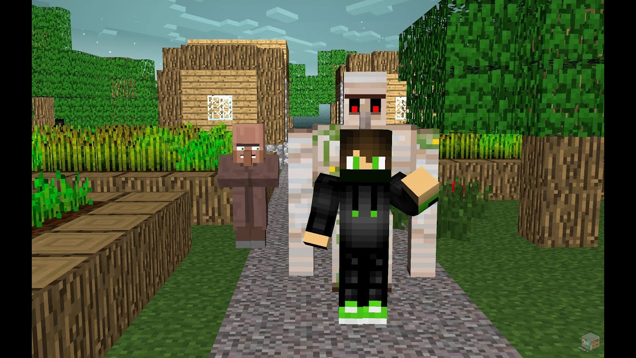 Tnt Golem Blast in Village with subscribers!