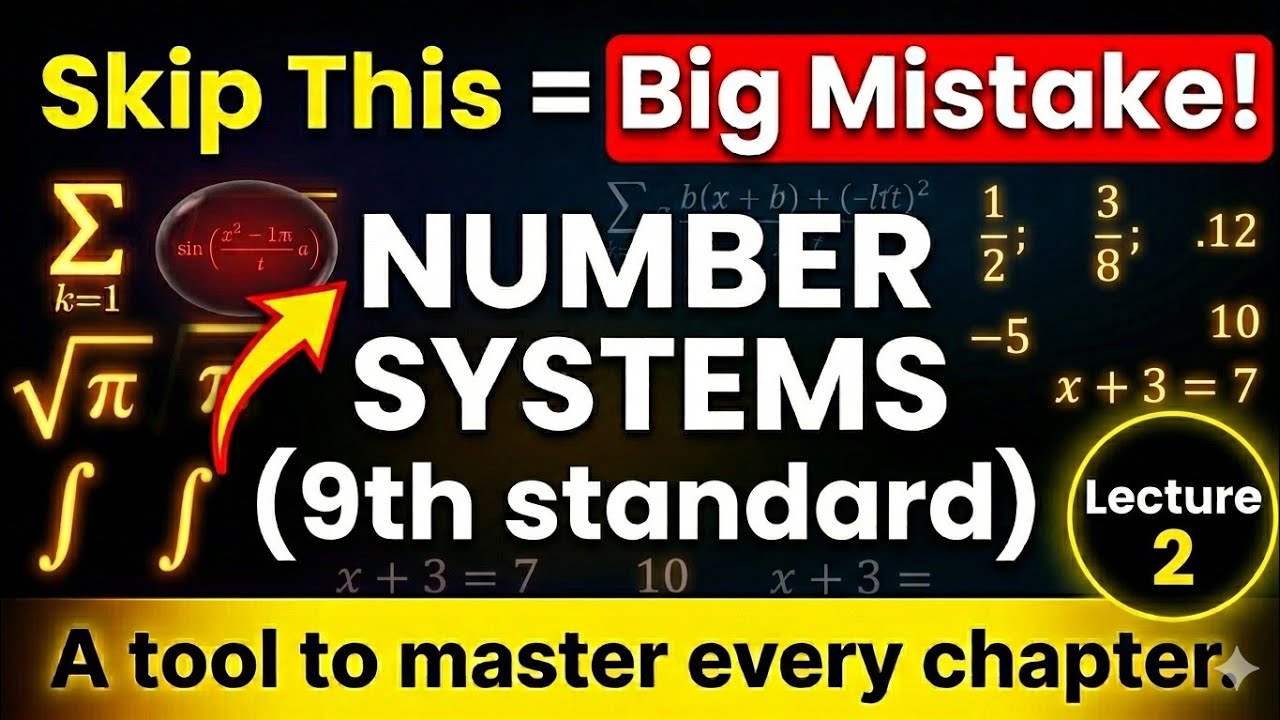 Chapter 1: Number Systems [Lecture 2] |CBSE Class 9 Math | NCERT | Sonu Sir |