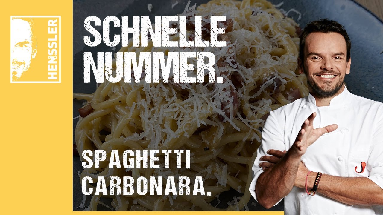 Schnelles Spaghetti Carbonara-Rezept von Steffen Henssler