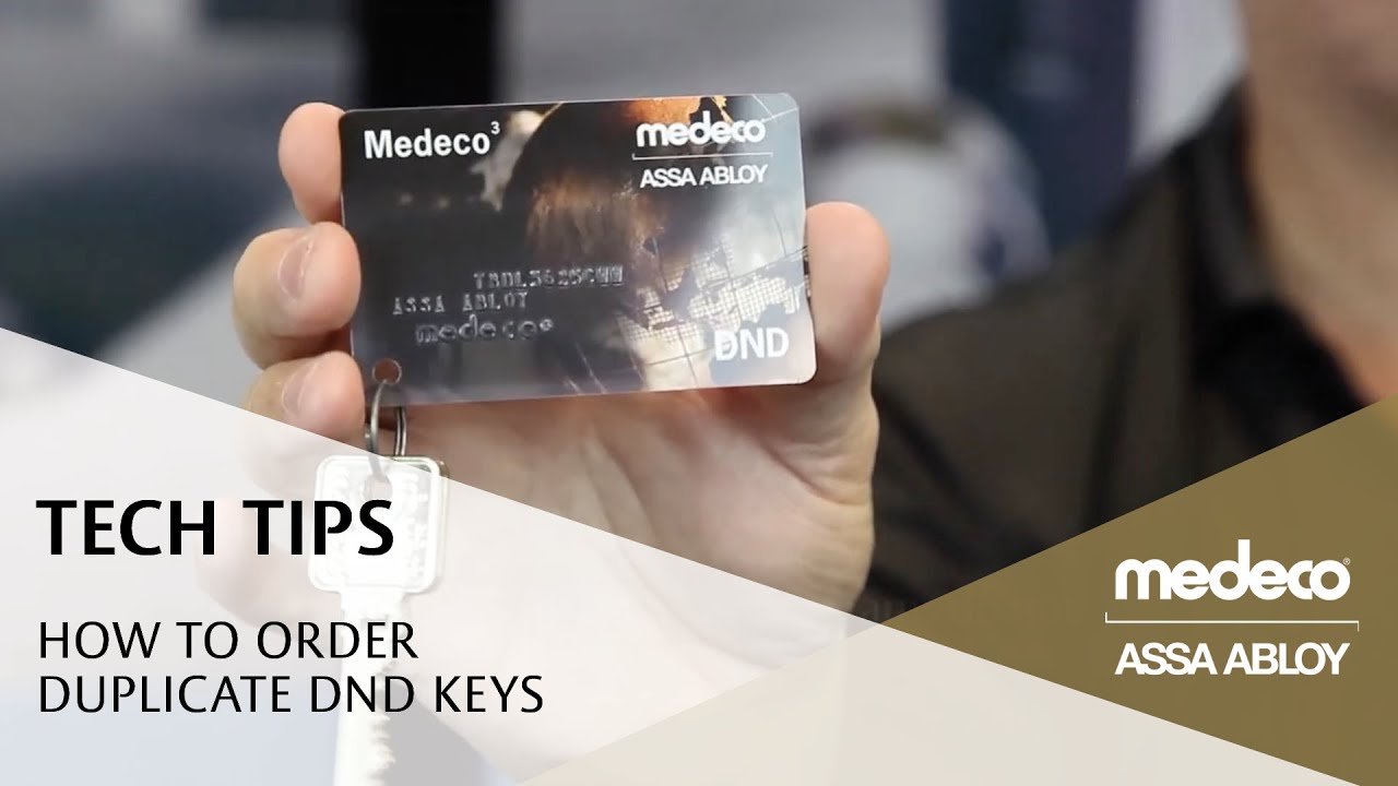 How To Order Duplicate Medeco DND Keys - Medeco Locks