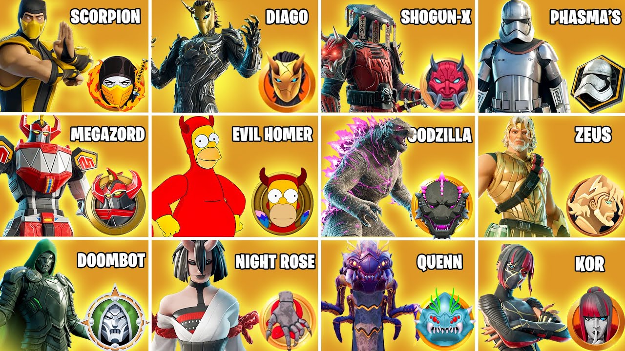 Evolution of All Medallions & Mythic Bosses in Fortnite! (Chapter 6)