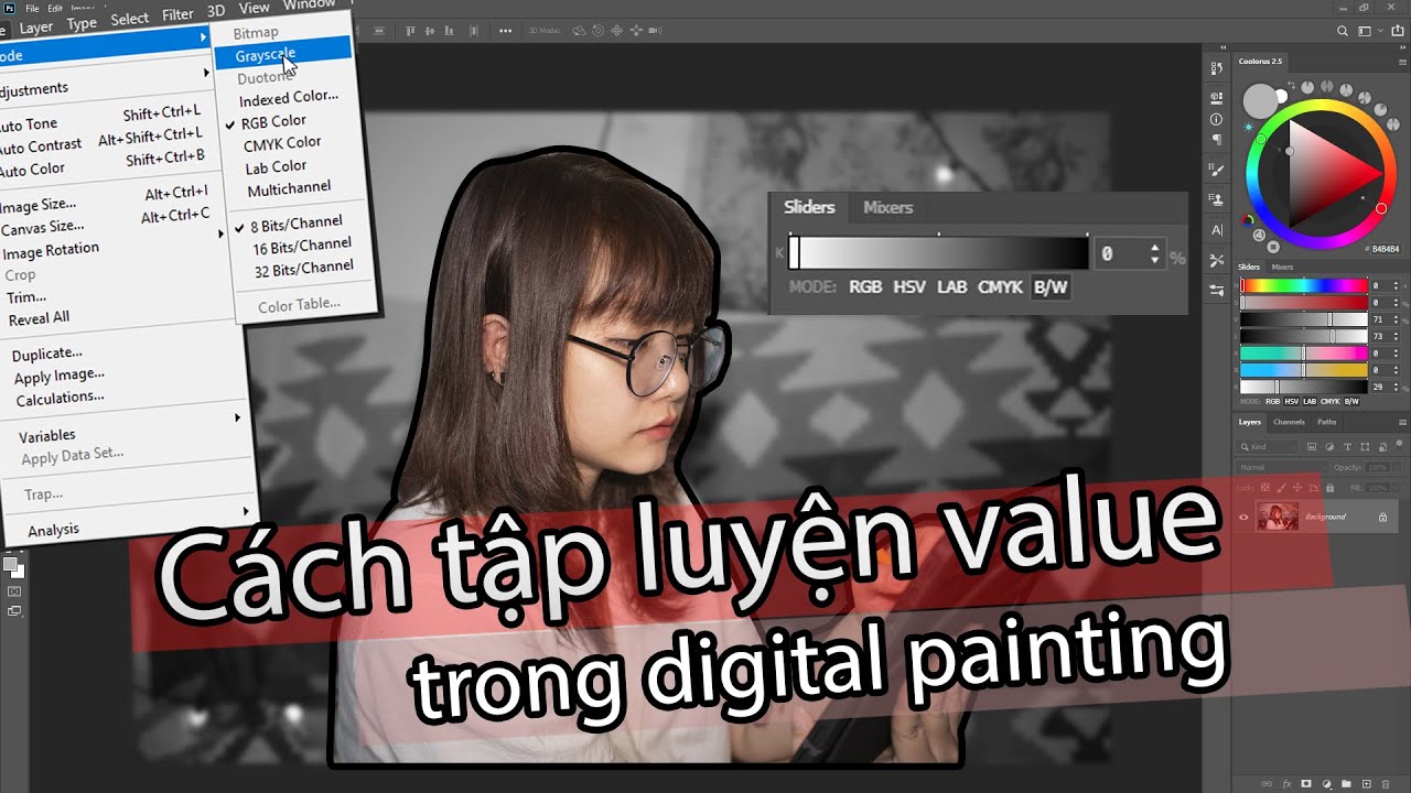 Tập luyện Value trong Digital Painting