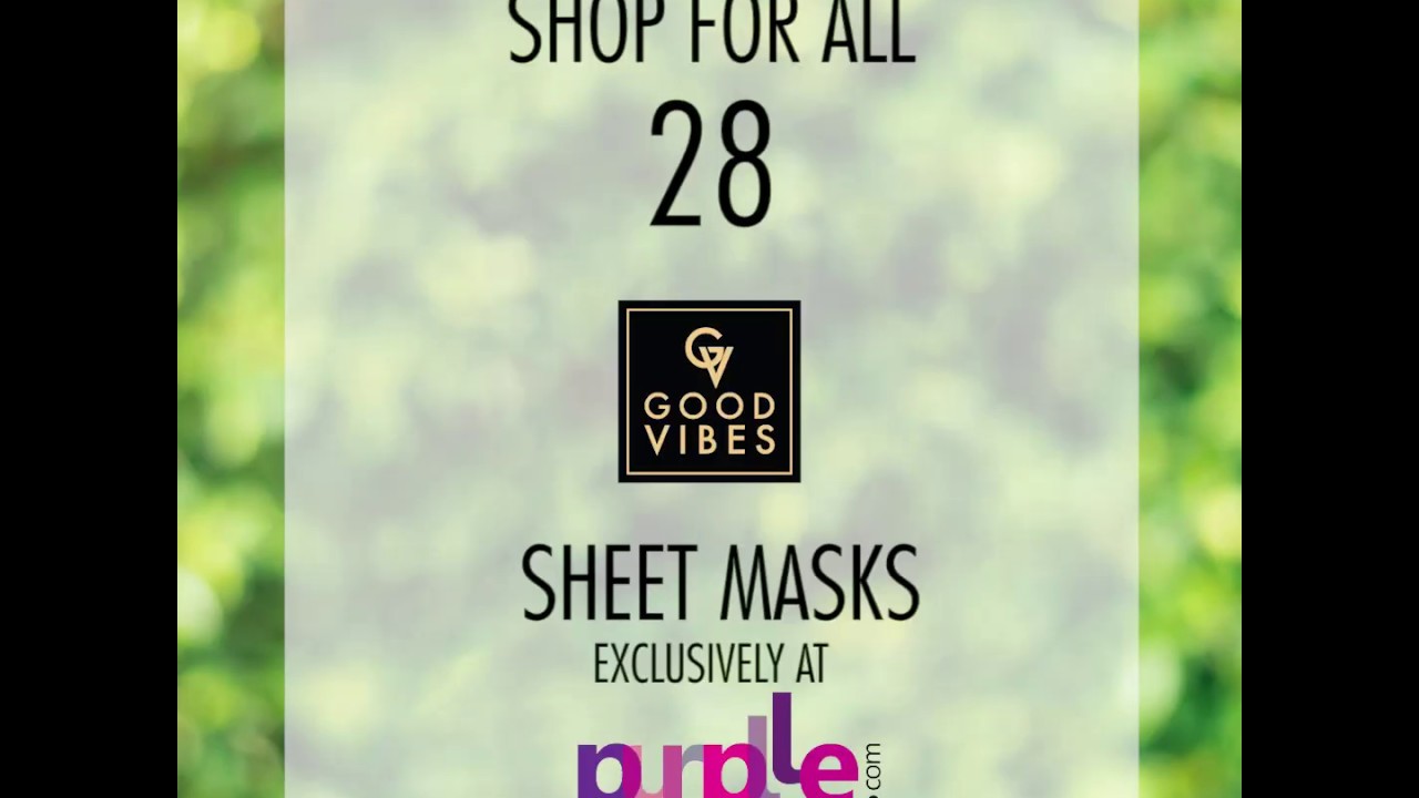 Nourishing Sheet Masks - Good Vibes | Purplle.com