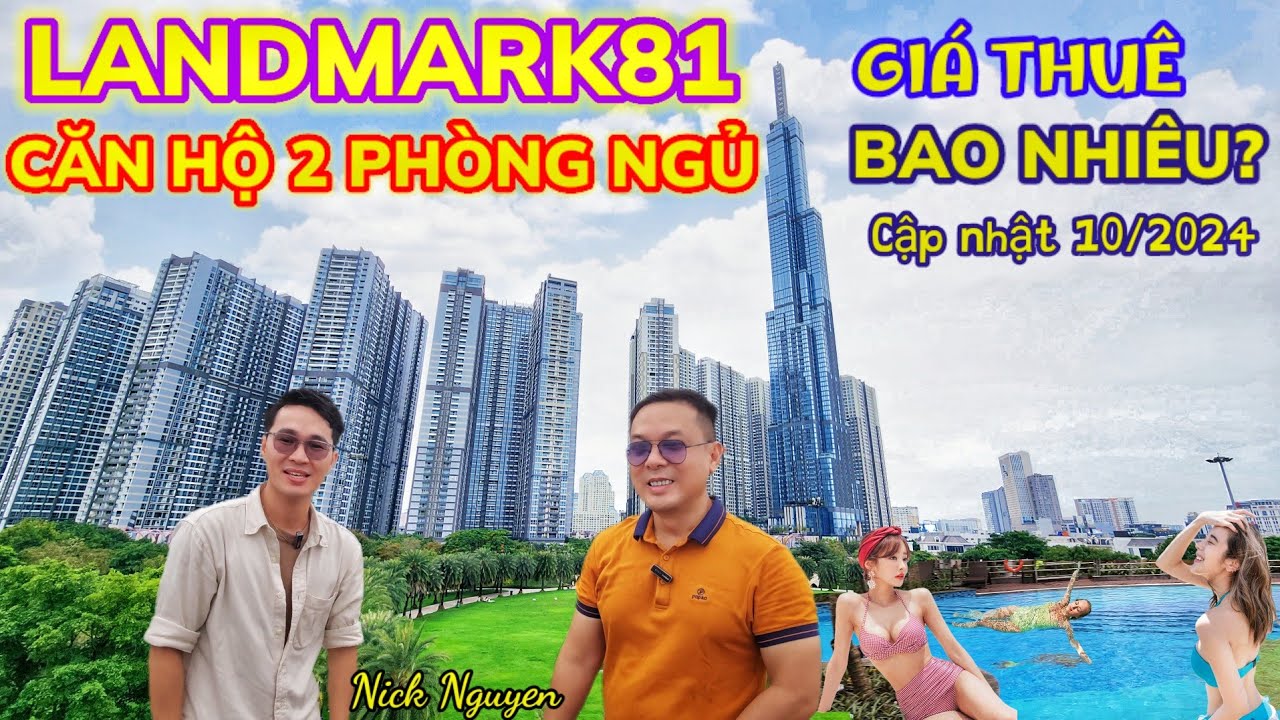 Căn hộ LANDMARK5 có 2 phòng ngủ giá thuê bao nhiêu? || Nick Nguyen