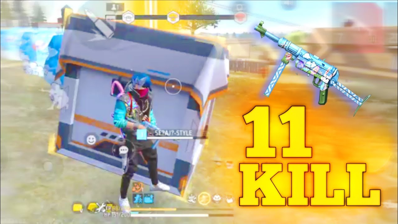 11 KILL IN BR RANK FULL MAP!! SOLO VS SQUAD GAMEPLAY GARENA FREE FIRE MOBILE GAMEPLAY