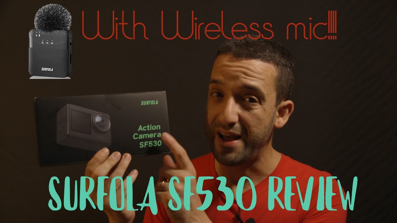 Surfola SF530 - Action Camera with WIRELESS MIC!!!!