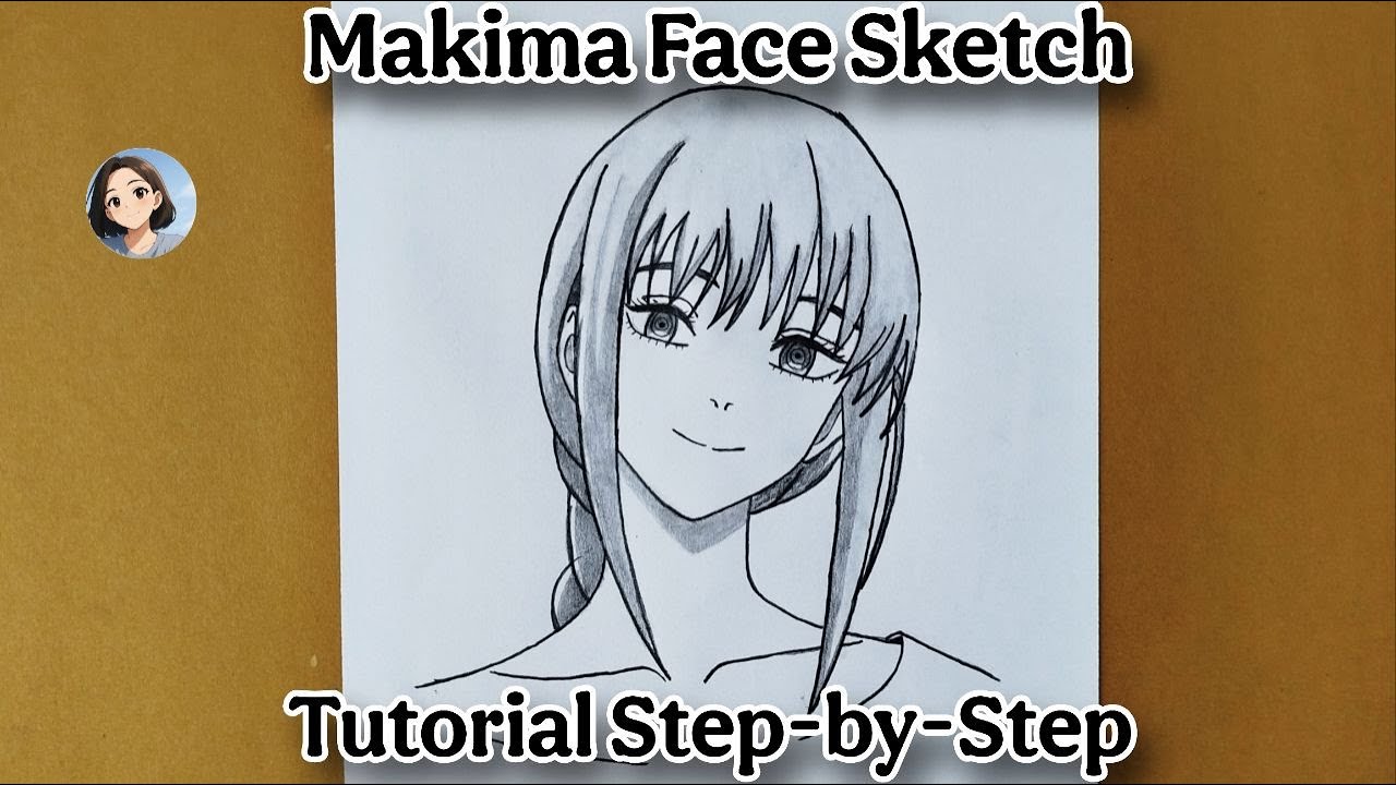 Makima Drawing | How To Draw Makima From Chainsaw Man | Easy Anime Girl Drawing Step-by-Step