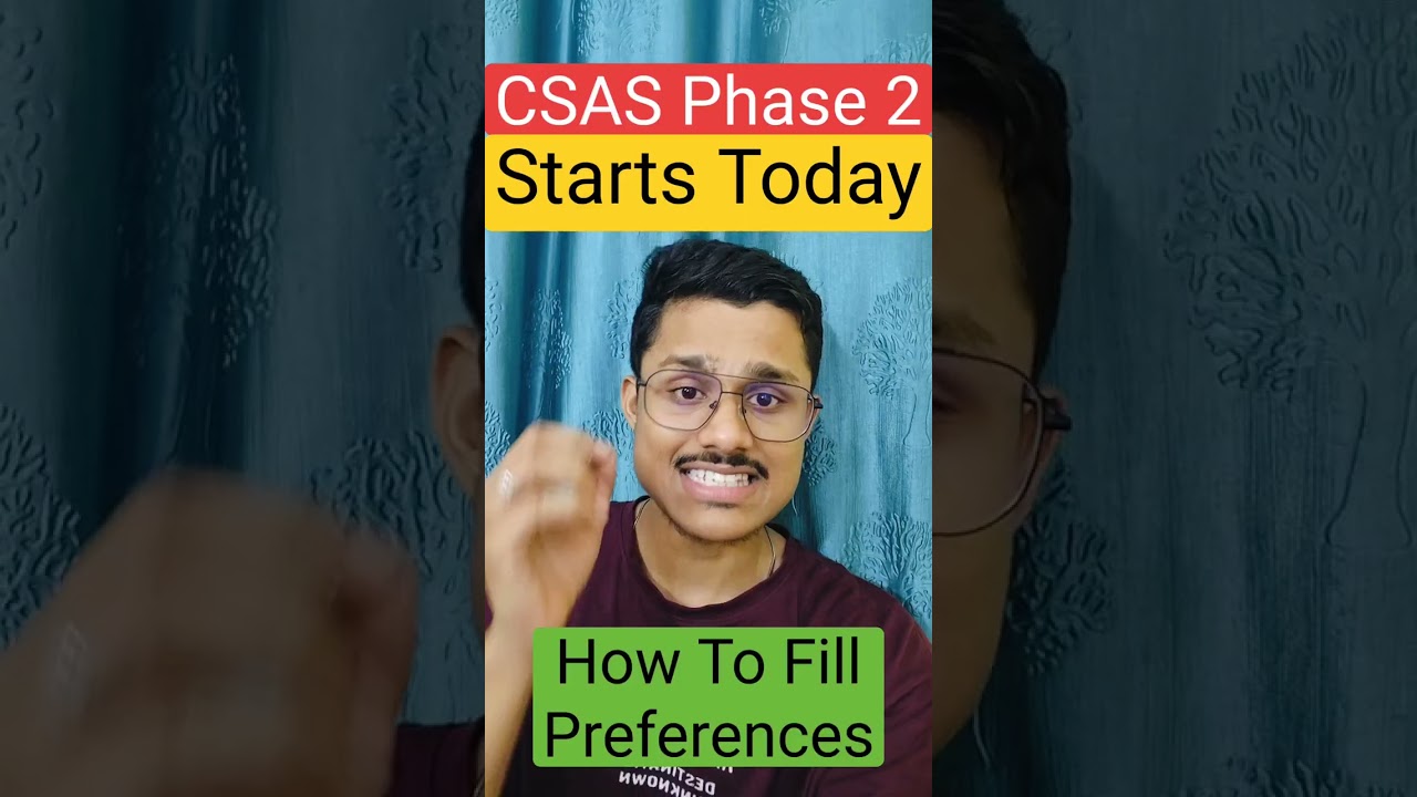 Delhi University CSAS Phase 2 Preference Filling | How to Login & Submit Preference List DU