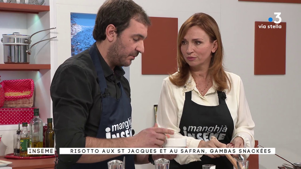 Manghja du 20/02/2018 : Risotto aux saint Jacques et au safran , gambas snackées  - Part.2