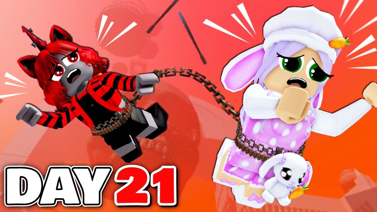 We SPENT 21 DAYS Chained TOGETHER! (Roblox)