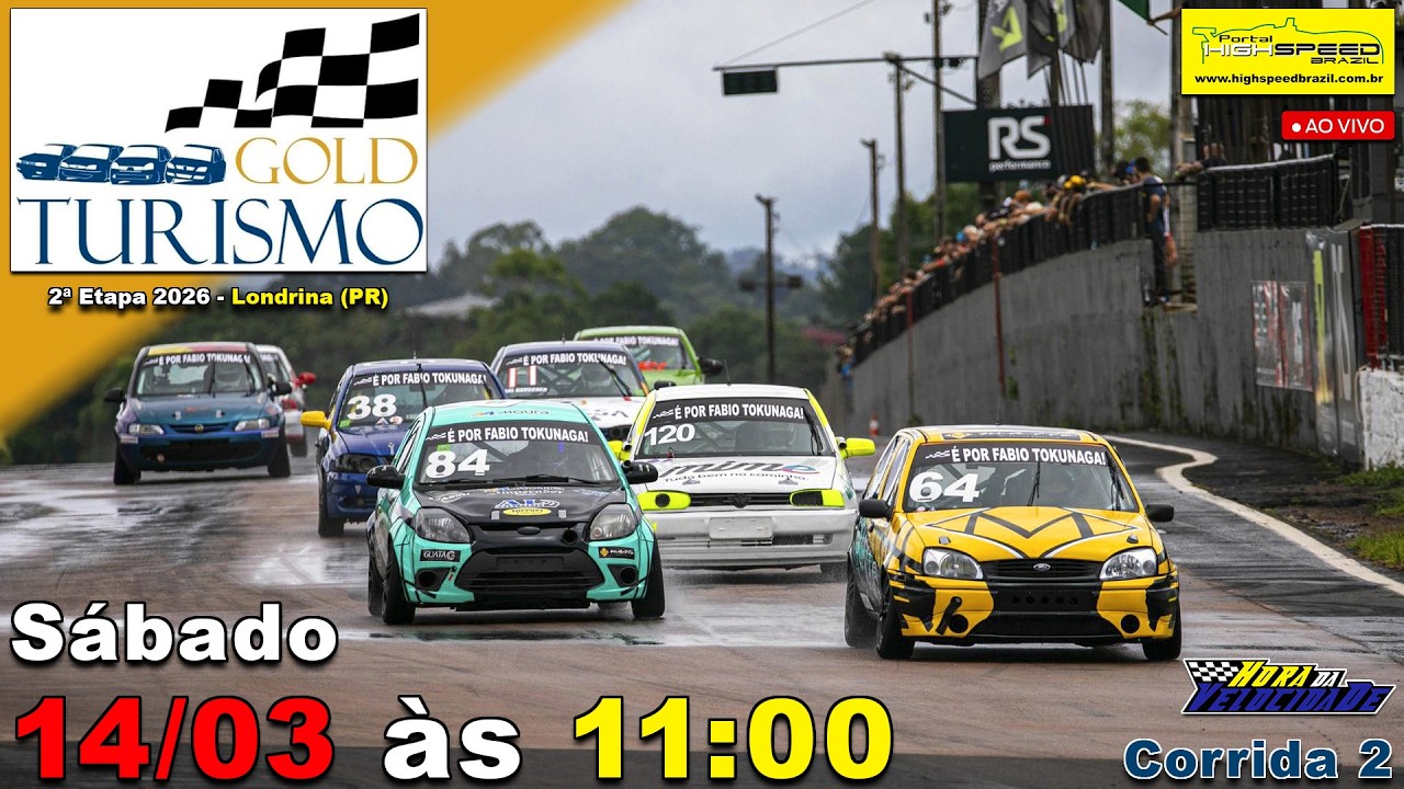🔴 GOLD TURISMO + METROPOLITANO DE MARCAS | Corrida 2 | 2ª Etapa 2026 | Londrina (PR) | AO VIVO