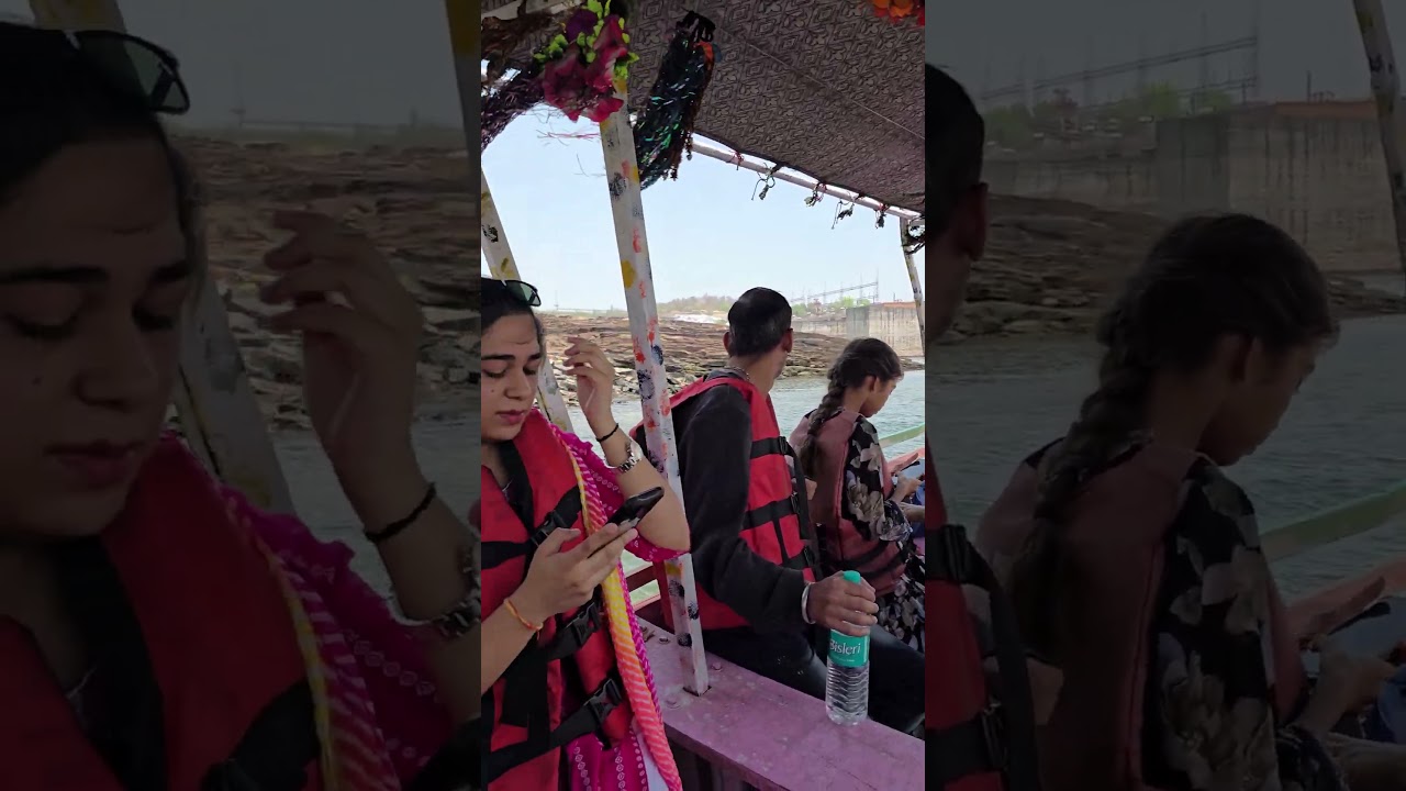 Narmada boat ride to Omkareshwar dam