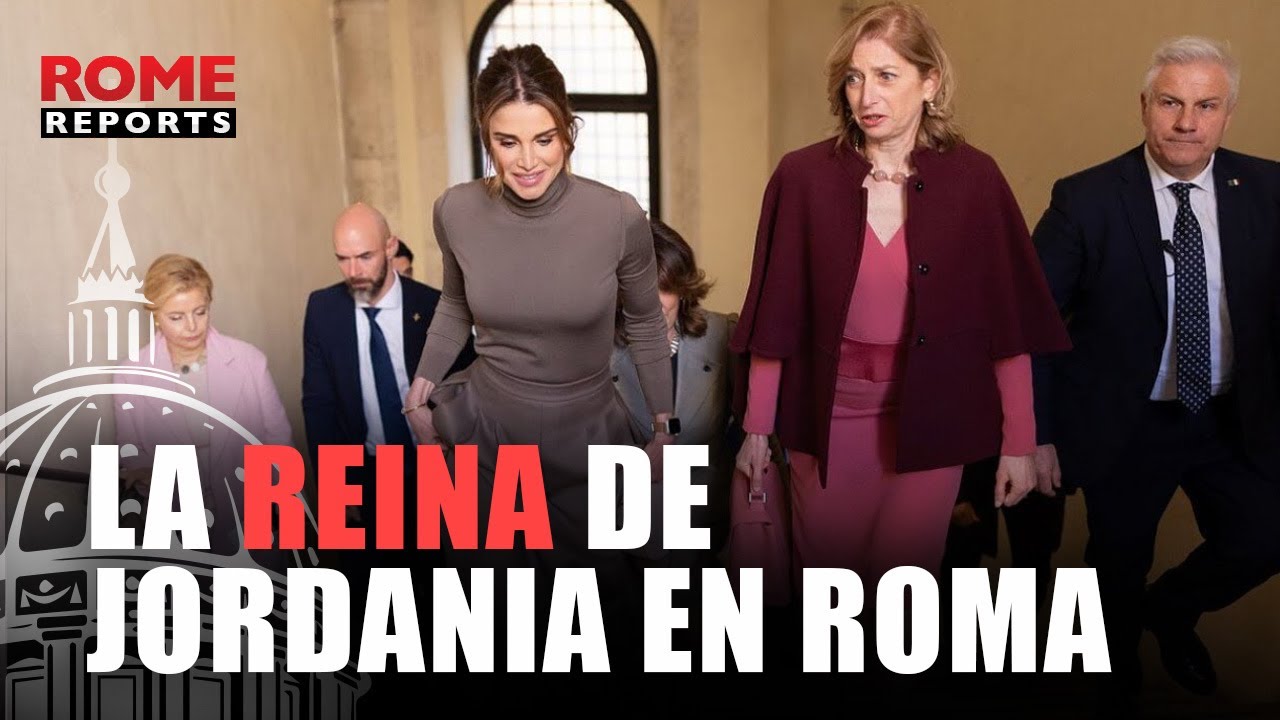 🇯🇴​ REINA RANIA de Jordania, en ROMA cuando se cumplen 30 años de relaciones con el VATICANO