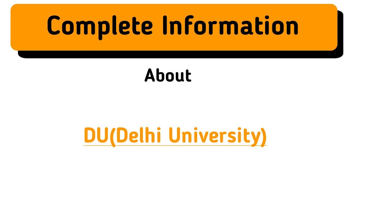DU(University of Delhi)|Eligibility | Pattern | Strategy | Seats | All Information