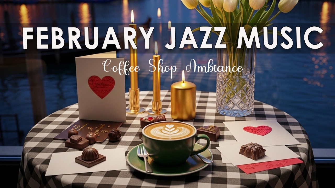 February Jazz Music 💕🍫 Bossa Nova Piano - Coffee Shop Ambience for Good Moods