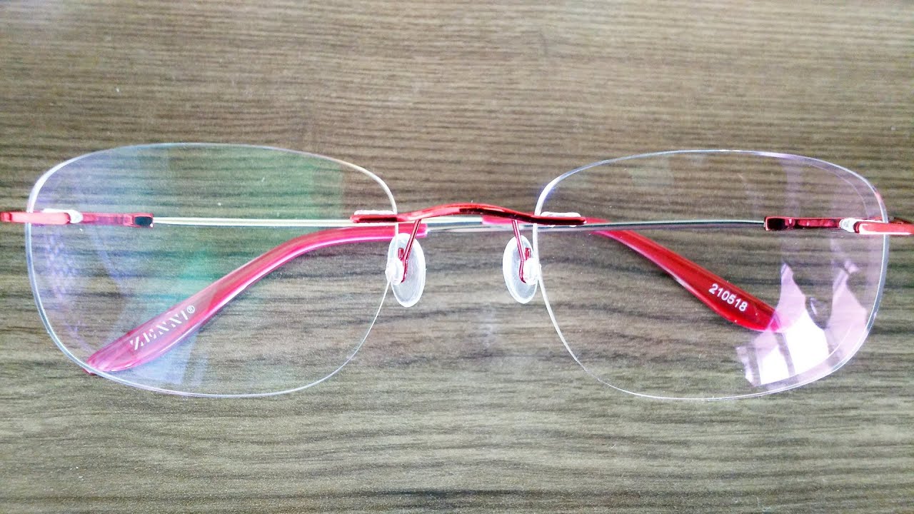 ZENNI Rimless Glasses 210518 Red