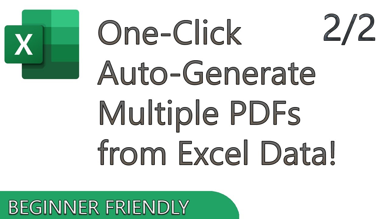 Excel Data To Multiple PDFs (No PowerApps Premium, Free!) - Part 2/2