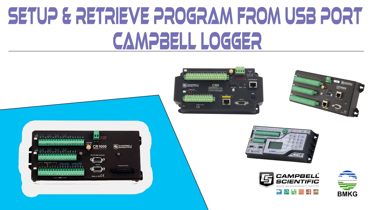 How to Setup and Retrieve Program from Campbell Logger on USB port